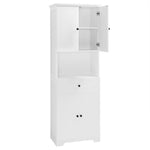 Walker Edison | White Tall Bathroom Storage Cabinet Thumbnail