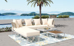 Walker Edison | Outdoor 8-Piece Sectional Sofa Set Thumbnail