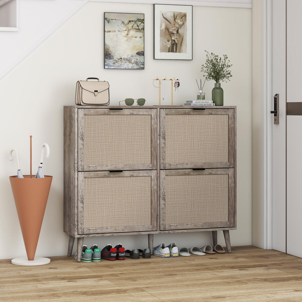 walker edison modern 4 drawer dresser Classic Modern 4-Drawer Chest Dresser, Brown, Solid Wood, Soft Close Drawers, Anti-Tip Safety Kit Included