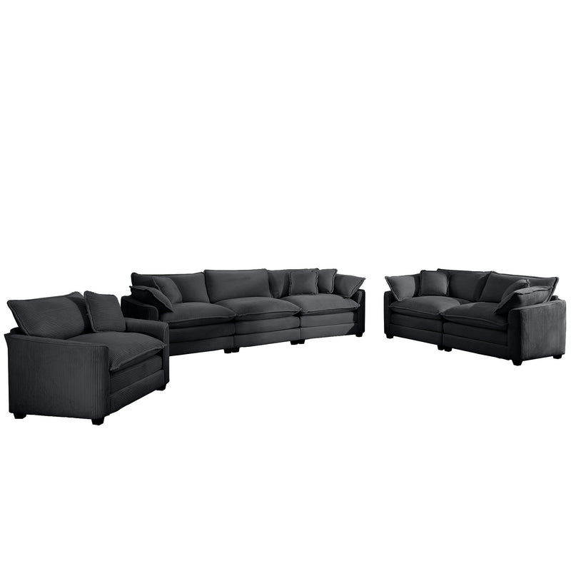 Walker Edison | 3 Piece Cloud Sofa Set