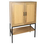 Walker Edison | Rattan Doors Storage Cabinet Thumbnail