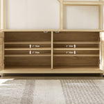 Walker Edison | Rattan Bookshelf Storage Cabinet Thumbnail