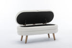 Walker Edison | Velvet Storage Bench Thumbnail