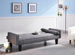 Walker Edison | Convertible Sofa Bed Dark Grey Thumbnail