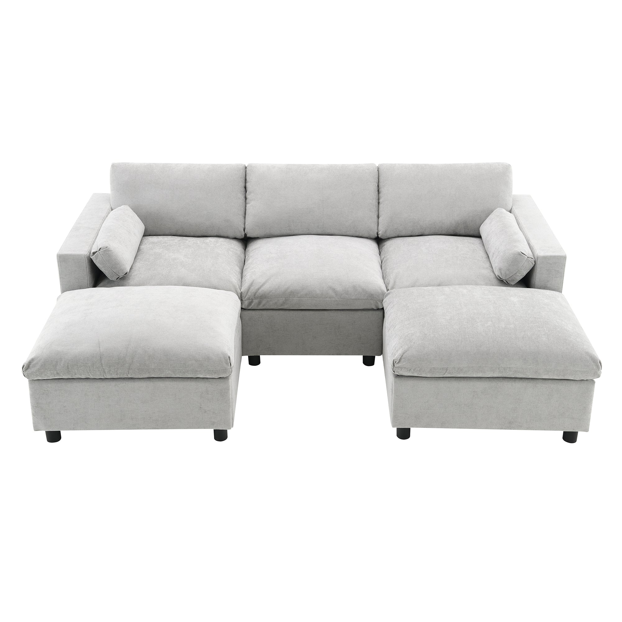Walker Edison Cloud Modular Sectional Sofa - Thumbnail 3