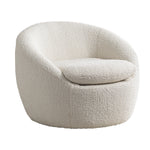 Walker Edison | Boucle Swivel Chair Thumbnail