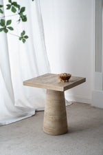 Walker Edison | Cream Square Side Table Thumbnail