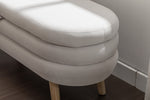 Walker Edison | Grey Velvet Storage Bench Thumbnail