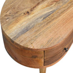 Walker Edison | Cloud Shape Mini Oak Coffee Table Thumbnail