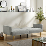 Walker Edison | Velvet Loveseat Futon Sofa Bed Thumbnail