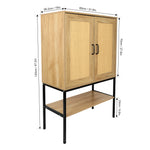 Walker Edison | Rattan Doors Storage Cabinet Thumbnail