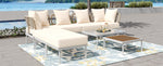 Walker Edison | Outdoor 8-Piece Sectional Sofa Set Thumbnail