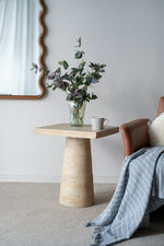 Walker Edison | Cream Square Side Table Thumbnail