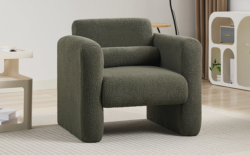 Walker Edison | Sherpa Modern Cloud Accent Chair