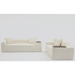 Walker Edison | Boucle Cloud Sofa Set Thumbnail