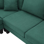 Walker Edison | Terrycloth Modern Sectional Sofa Thumbnail