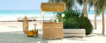 Walker Edison | Hawaiian-style Bar Height Patio Set Thumbnail