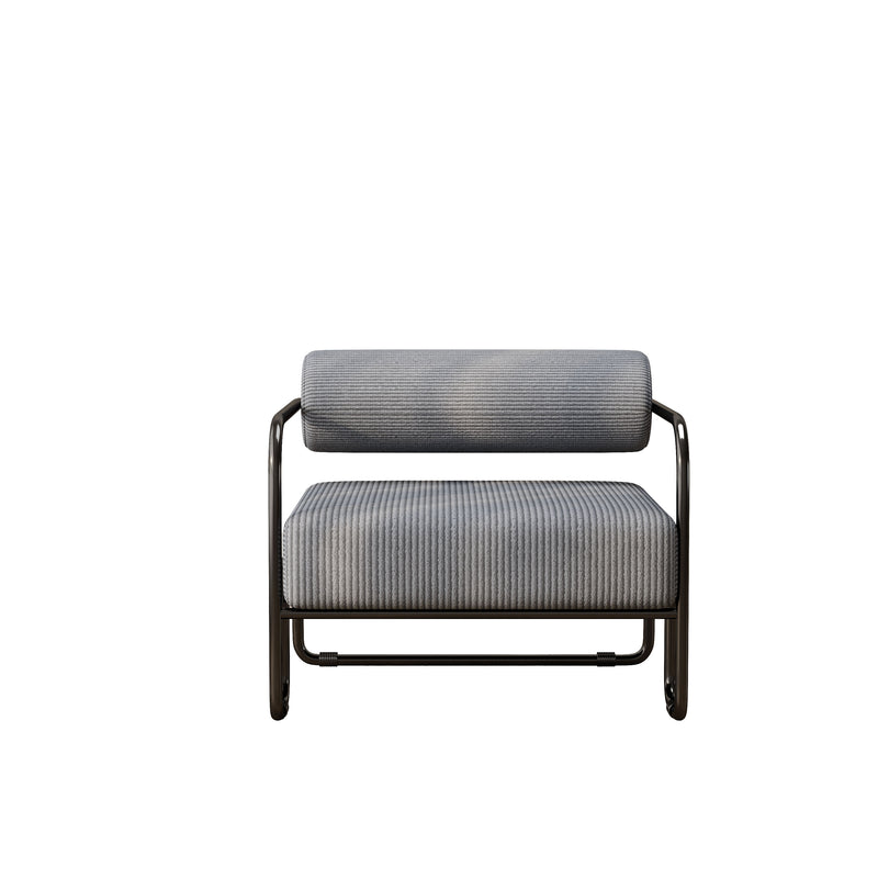 Walker Edison | Corduroy Contemporary Modern Iron Accent Chair