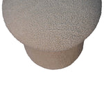 Walker Edison | Cream Boucle Mushroom Footstool Thumbnail