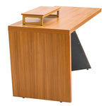 Walker Edison | Modern Wooden 63" Writing Desk with Monitor Stand Thumbnail