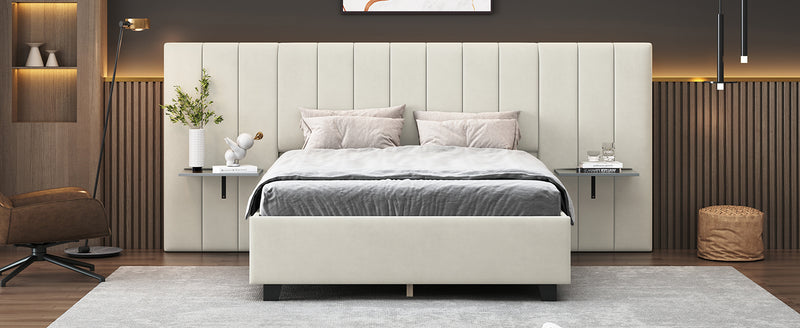 Walker Edison | Full Size Upholstered Platform Bed