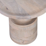 Walker Edison | Contemporary Round Solid Wood End/Side Table Thumbnail