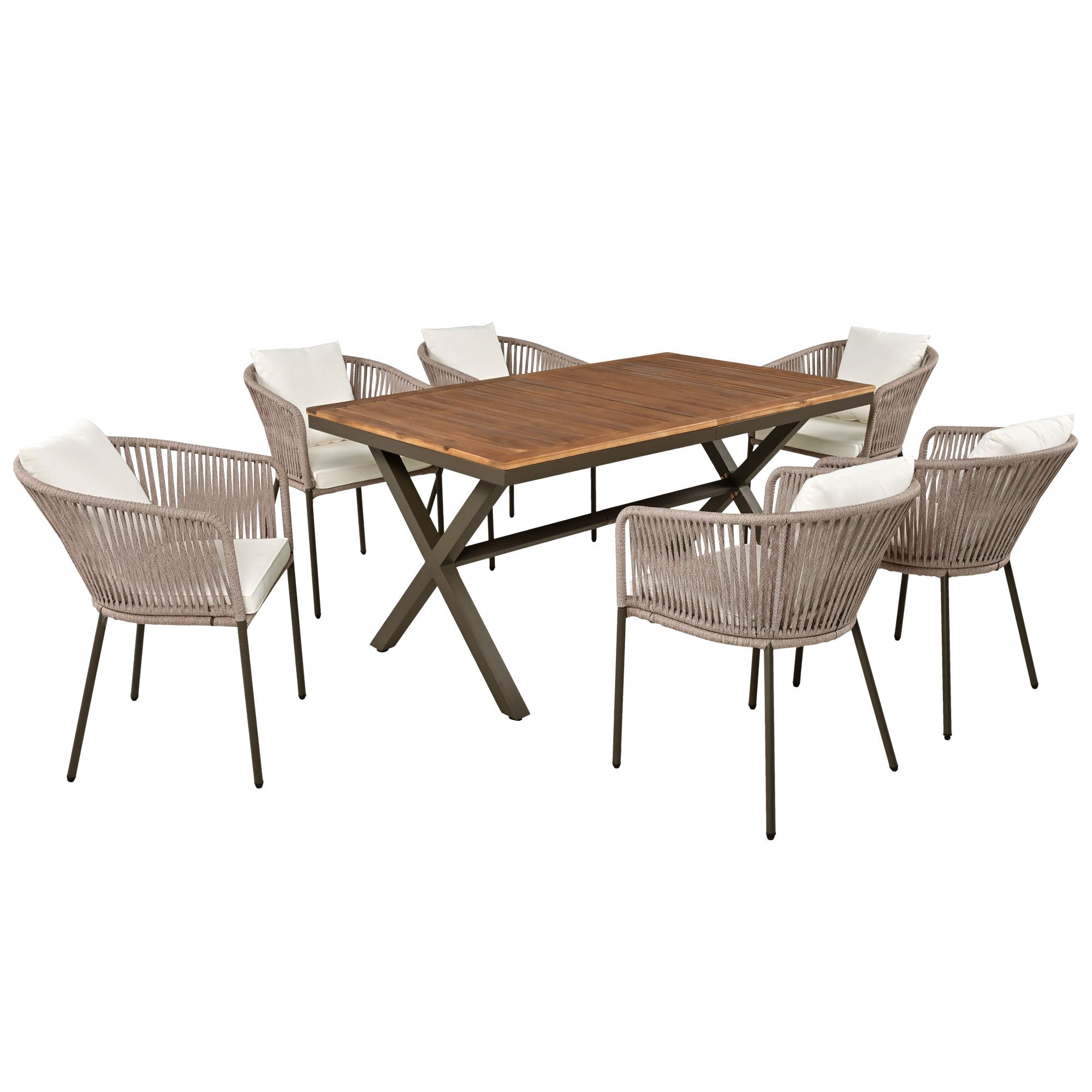 Walker Edison Patio Dining Set - Thumbnail 3