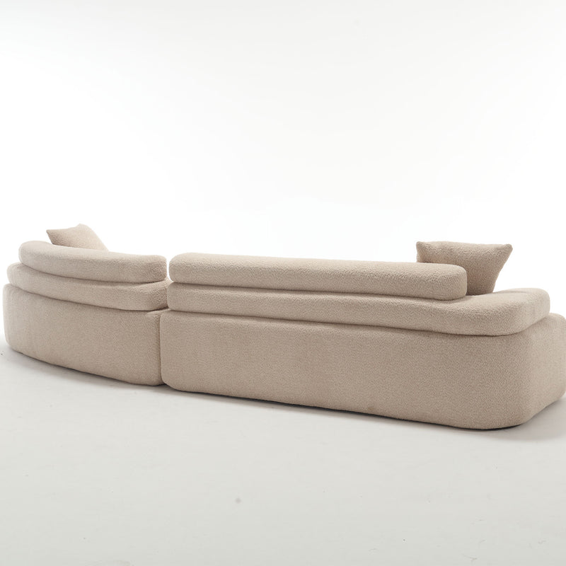 Walker Edison | Boucle Modular Sleek Sofa