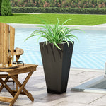 Walker Edison | Black Outdoor Modern Planter Thumbnail