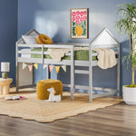 Skyler Contemporary Wood Low Loft Bunk Bed Thumbnail