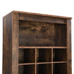 Walker Edison | Wood Tall Entryway Shoe Cubby Cabinet Thumbnail