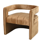 Walker Edison | Modern Luxury Curved Velvet Accent Chair Thumbnail