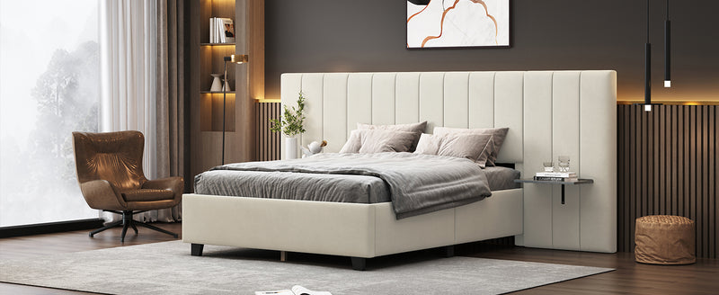 Walker Edison | Full Size Upholstered Platform Bed