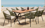 Walker Edison | All-Weather Outdoor 7 Pieces Patio Dining Set Thumbnail