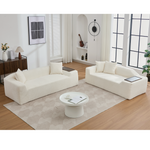 Walker Edison | Boucle Cloud Sofa Set Thumbnail