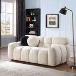 Walker Edison | Boucle Marshmallow Cloud Loveseat Sofa Thumbnail