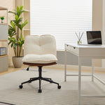 Walker Edison | Oversize Criss-Cross Desk Chair with Wheels Thumbnail