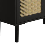 Walker Edison | Modern Rattan Mesh Storage Cabinet Thumbnail