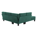 Walker Edison | Terrycloth Modern Sectional Sofa Thumbnail