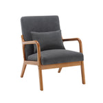 Walker Edison | Modern Accent Chair with One Pillow Thumbnail