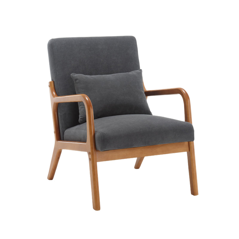 Walker Edison | Modern Accent Chair with One Pillow