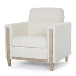 Walker Edison | Pine Upholstered Accent Chair Thumbnail