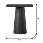 Walker Edison | Black Square Side Table Thumbnail