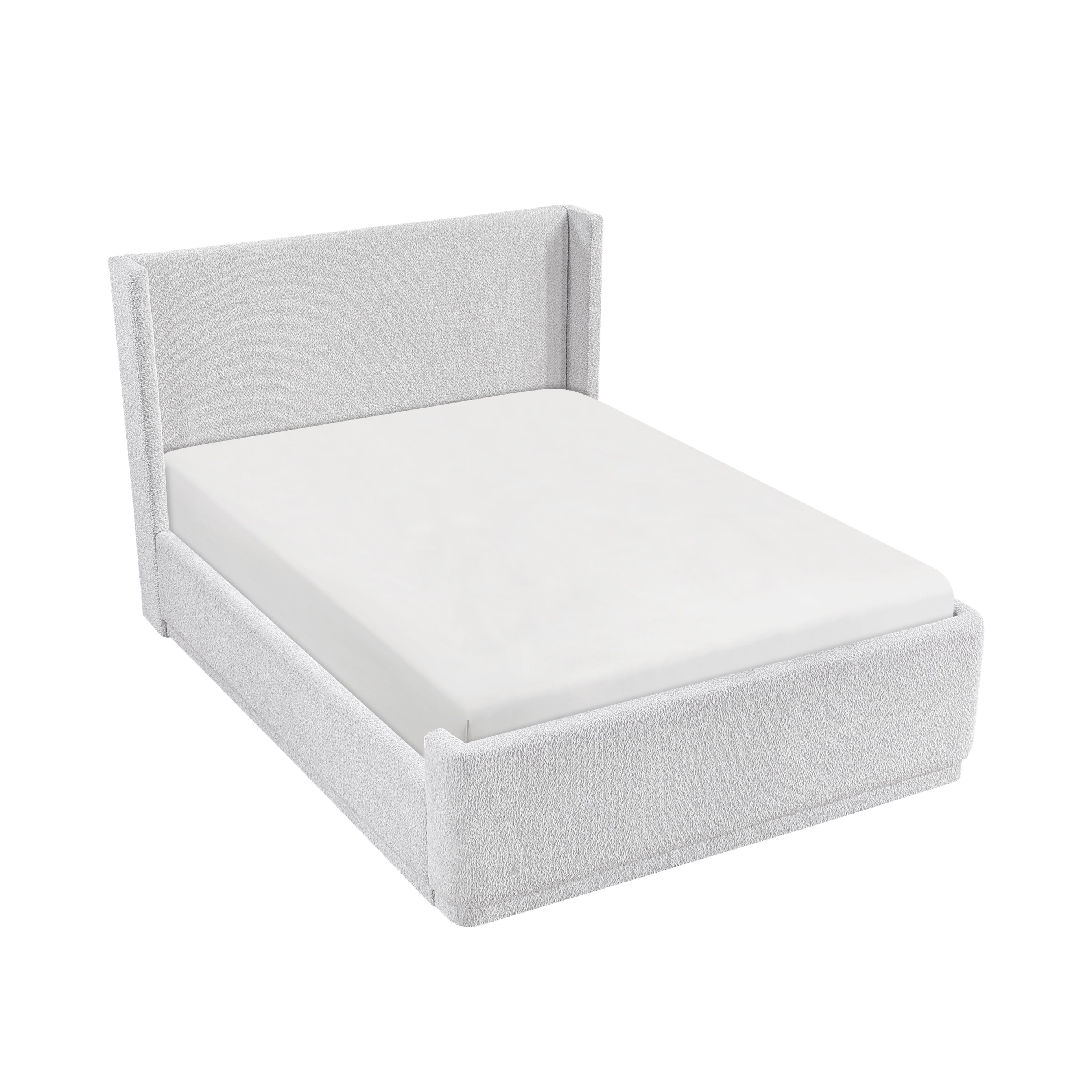 Walker Edison Wingback Headboard Platform Bed