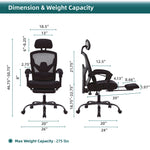 Walker Edison | Mesh High Back Ergonomic Office Desk Chair Thumbnail