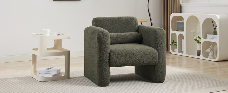 Walker Edison | Sherpa Modern Cloud Accent Chair