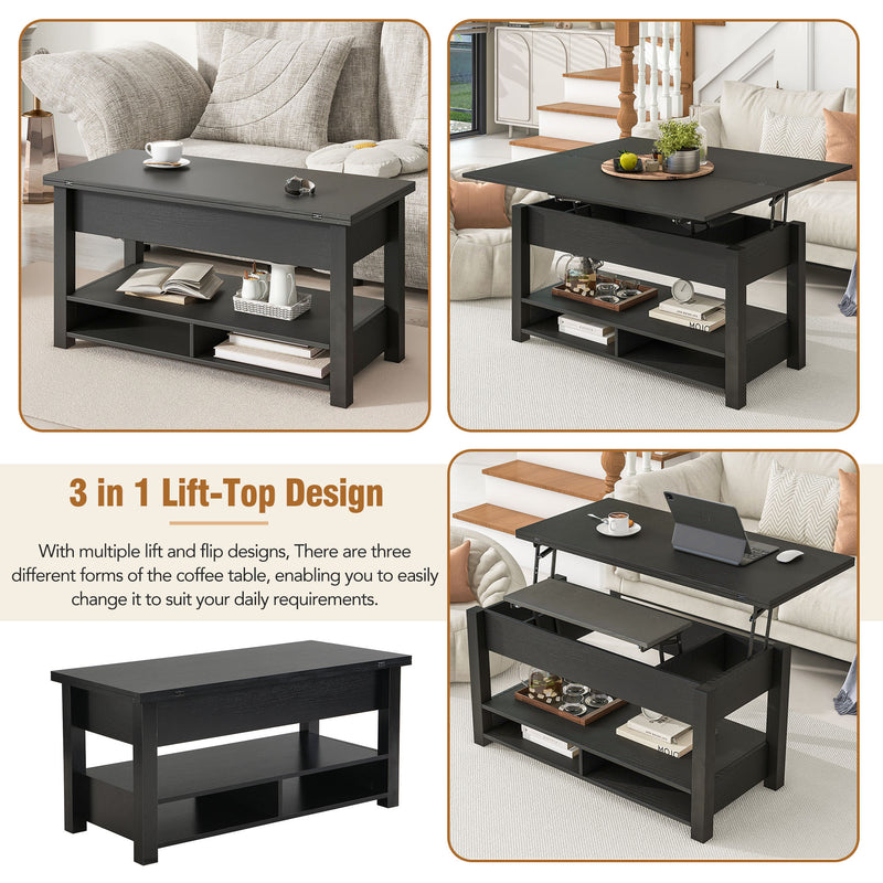 Walker Edison | Multi-Functional Lift Top Coffee Table & Desk