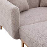 Walker Edison | Teddy Chaise Lounge Accent Chair Thumbnail