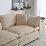 Walker Edison | Chenille Modern 3-Seater Cloud Couch Thumbnail