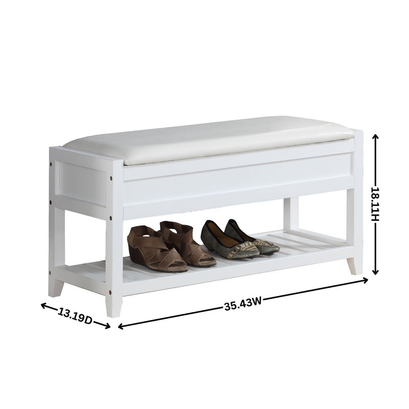 Walker Edison | Entryway Seating Bench with Shoe Storage